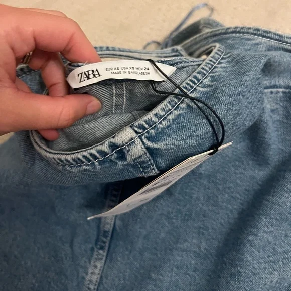 Zara Denim Playsuit XS NWT - Picture 5 of 6